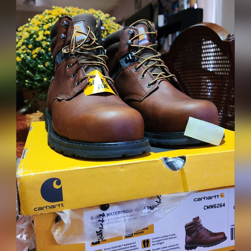 CARHARTT MEN'S WP EH SAFETY BOOTSBROWN